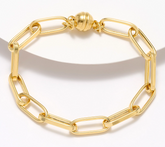 UltraFine 950 Silver 18K Gold-Plated Magnetic Bracelet Small.