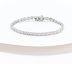 Affinity Diamonds Sterling Silver Tennis Bracelet, 7-1/4"