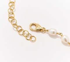 Honora Cultured Pearl Inspirational "Faith" 18K Gold Plated Necklace