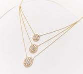 Diamonique x Kathy Levine Gold Clad Sterling Silver Multi-Layered Triple Threat Necklace
