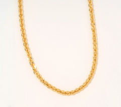 UltraFine 950 Silver 24" Basket Rope Magnetic Clasp Necklace