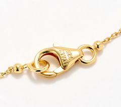 David Markstein Sterling Silver Gold Tone Heart & Cross Charm Bracelet Avg