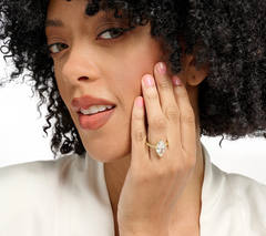 Diamonique Gold Clad Sterling Silver Classics Marquise Ring, Size 9