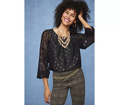 Isaac Mizrahi Live! Layered Faux Pearl Champagne Necklace