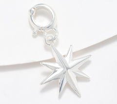 UltraFine 950 Silver North Star Motif Enhancer Charm