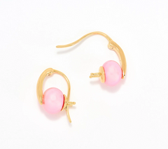 Honora Yellow Bronze Blush Pearl Earrings
