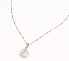 David Markstein Sterling Silver Pope Leo the 14th Pendant w/ 20" Chain