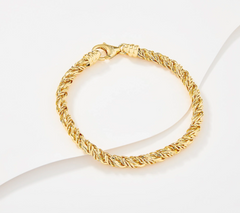 David Markstein Yellow Bronze Premier Woven Foxtail Bracelet Avg