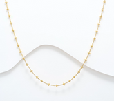 David Markstein Silver Premiere Pyramid Beads 17" + 3" Necklace