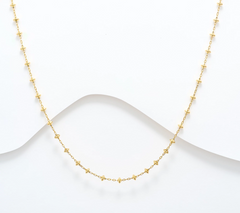 David Markstein Silver Premiere Pyramid Beads 17" + 3" Necklace