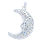 Kirks Folly Silver Tone Moon Dreamer Open Ring Charm