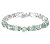 QVC Colors of Quartz 6-1/4" Sterling Tennis Bracelet 52.10 cttw