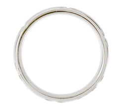 Epiphany Sterling Silver Burnished Set Eternity Band Ring, Size 6