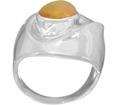 Hagit Sterling Silver Opal Ring, Size 8