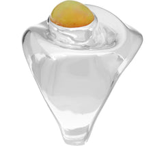 Hagit Sterling Silver Opal Ring, Size 8