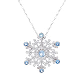 Hallmark Sterling Silver Snowflake Pin/Pendant Necklace, 18"