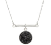 Shana Gulati Sterling Silver Diamond Slice 18" Adjustable Naina Necklace