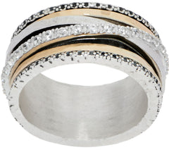 Or Paz Sterling Silver White Zircon Highway Ring, Size 7
