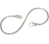 JAI Sterling Silver 2.7mm Box Chain Bracelet, 6-1/2"