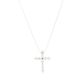 Fado Sterling Silver Cross Pendant with 18" Chain