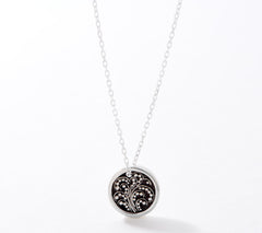 Lois Hill Sterling Silver Tiny Circle Treasures Motif Necklace, 18"
