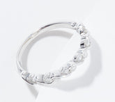 Affinity Sterling Silver Round Diamonds Band Ring Size 10