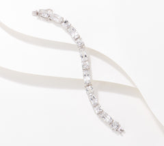 Affinity Gems SS Cushion Cut Bold Gemstone Bracelet, 6-3/4"