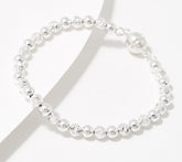 UltraFine 950 Fine Silver Magnetic Beaded Bracelet, 8"