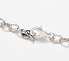 American West Sterling Silver Scroll Necklace, 20"