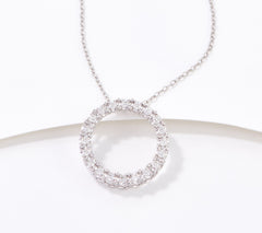 Affinity Diamonds Sterling Silver Round Necklace