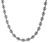 American West Sterling Silver Native Pear Beaded Necklace 21"