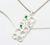 Solvar Sterling Silver Cobblestone Drop Pendant & Chain 20"