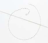 UltraFine 950 Fine Silver Twisted Herringbone Necklace 18"