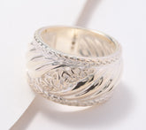 JMH Jewellery Sterling Silver Trinity Ribbon Band Ring, Size 5