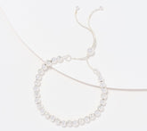 UltraFine 950 Silver Adjustable Beaded Bolo Bracelet, Adj