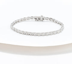 Affinity Diamonds Sterling Silver Tennis Bracelet, Large
