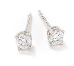 Fire Light 14K White Gold Lab Grown Diamond 0.25cttw Stud Earrings