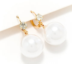 Joan Rivers Gold Tone Parisian Drop Leverback Earring