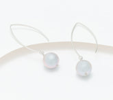 Honora Sterling Silver Cultured Pearl French Wire Drop Earrings, 1-3/4"