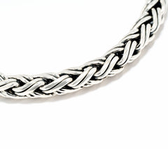 JAI Sterling Silver 5.3mm Handwoven Legacy Chain Bracelet,8"