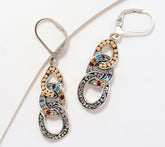 Artisan Crafted by Robert Manse SS & 14K Cuban-Link Gem Earrings