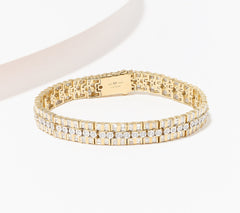 Fire Light Lab Grown Diamond 3cttw Bracelet, Sterling Silver, 7-1/4"