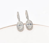 Fire Light Lab Grown 2.40 cttw Diamond Lever Back Earring, Sterling