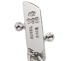 Epiphany Platinum Clad Diamonique Marquise Tennis Bracelet, 8"