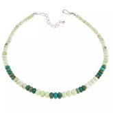 Jay King Sterling Silver African Meadow Stone-Turquoise Necklace, 18"