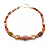 Jay King Sterling Silver Graduated Red Carnelian Beaded Necklace 20"