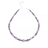 Jay King Sterling Silver Lavendula Amethyst Swirl Beaded Necklace. 18"