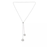 Herkimer Mines Sterling Silver "Diamond" Quartz "Capture My Dreams" Adjustable Necklace. 32"