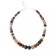 Jay King Multi-Color Ocean Jasper and Agate Bead Necklace