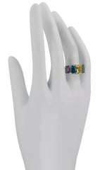 Colleen Lopez Sterling Silver "Colors of Fluorite" Ring. Size 7